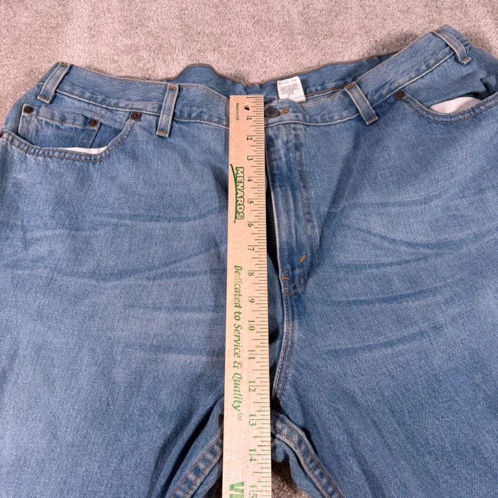 Levi's 515 Boot Cut Jeans Women 24M (FITS 42x31) Blue Made in USA Vintage READ
